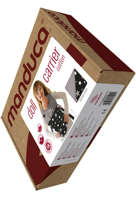 Manduca Doll Carrier Starlets black Karton