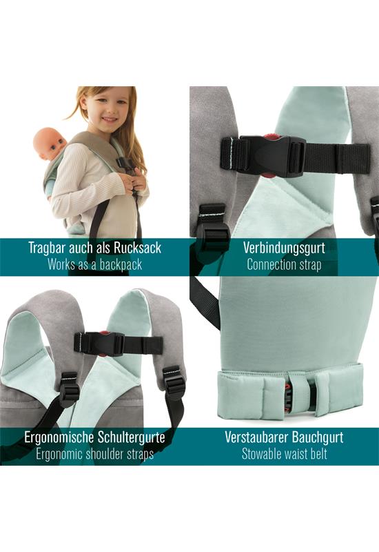 Manduca Doll Carrier mint Details
